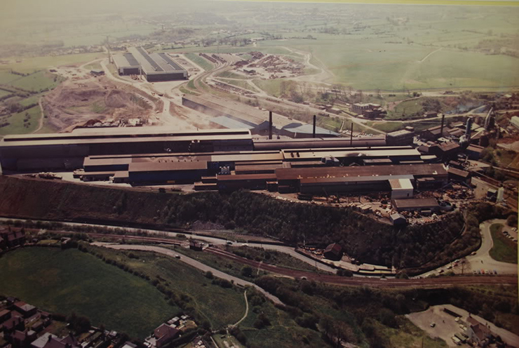 Brymbo steelworks in the 1980s
