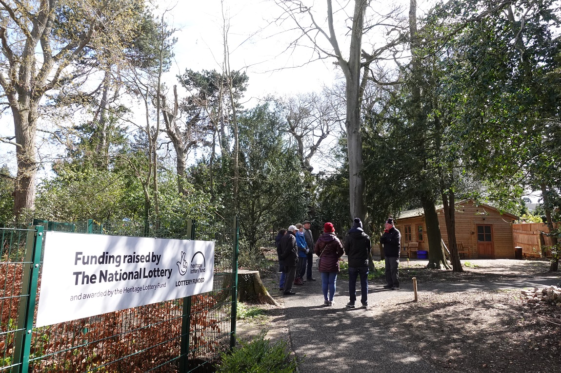 People visiting The Wilderness garden