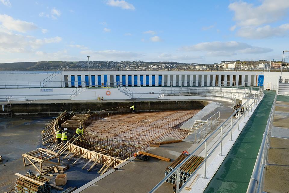 Jubilee pool under construction