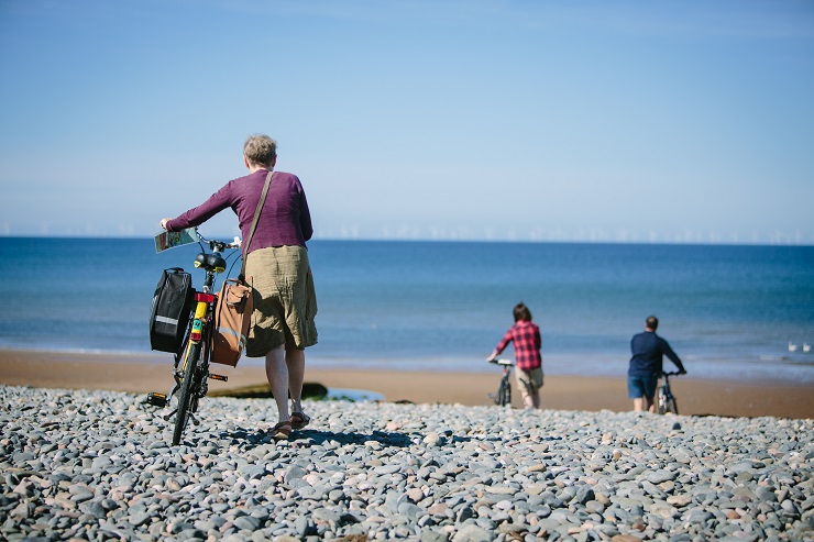 Cycling on Bay Cycle Way 