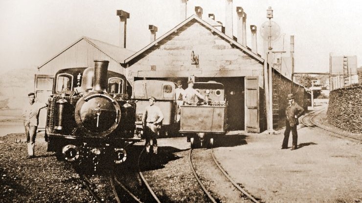 The Boston Lodge Works engine shed in 1887