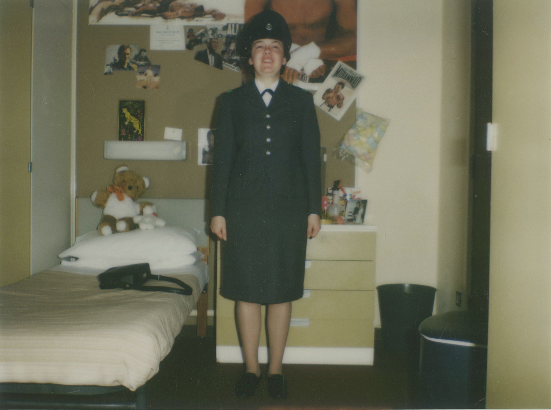 Woman in army uniform