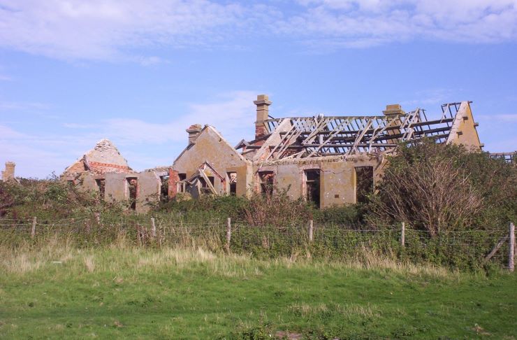 The old cholera hospital on Flat Holm Island