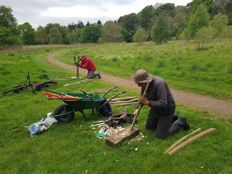 Forth Rivers Trust volunteers at work