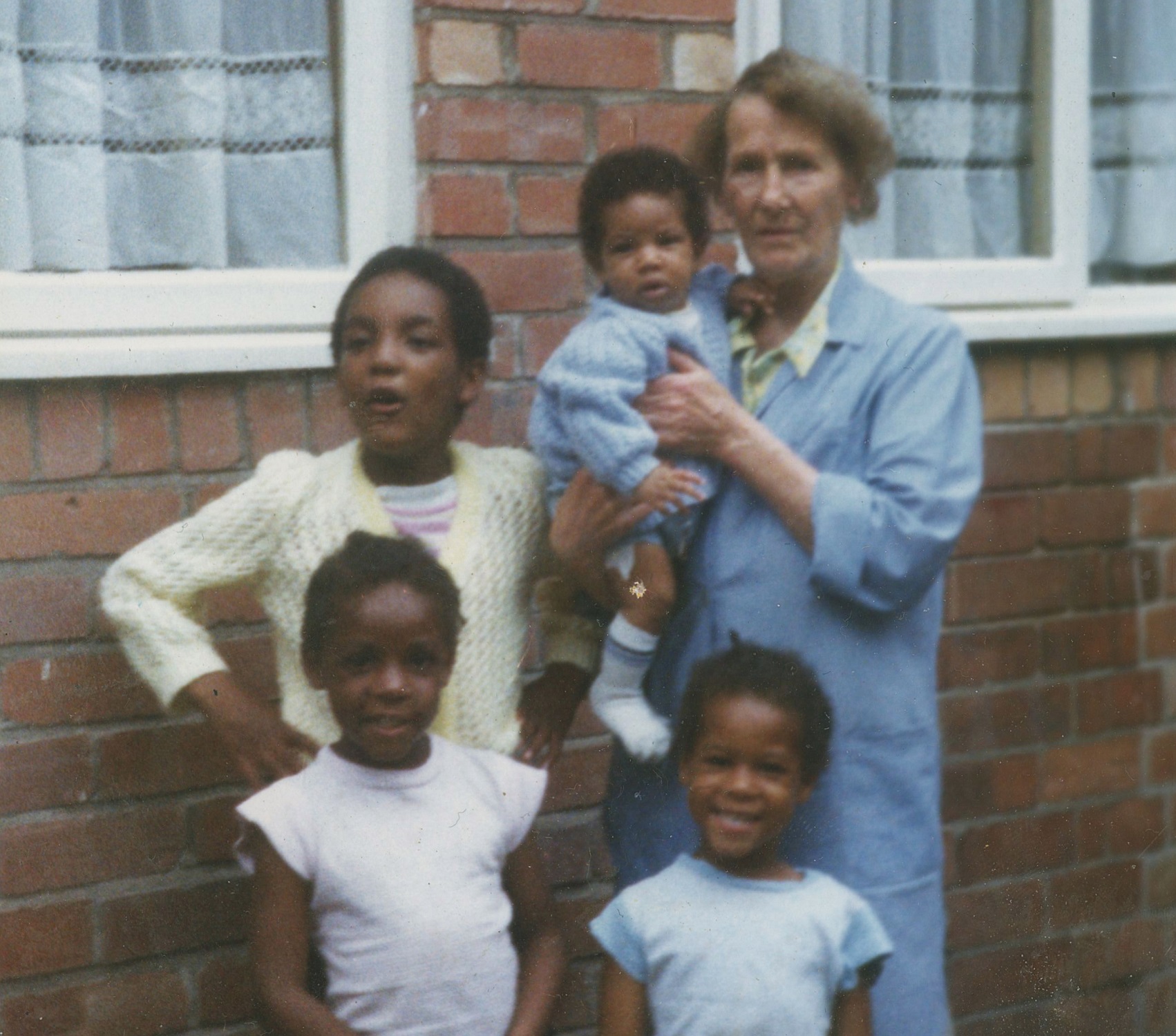 Woman and four children