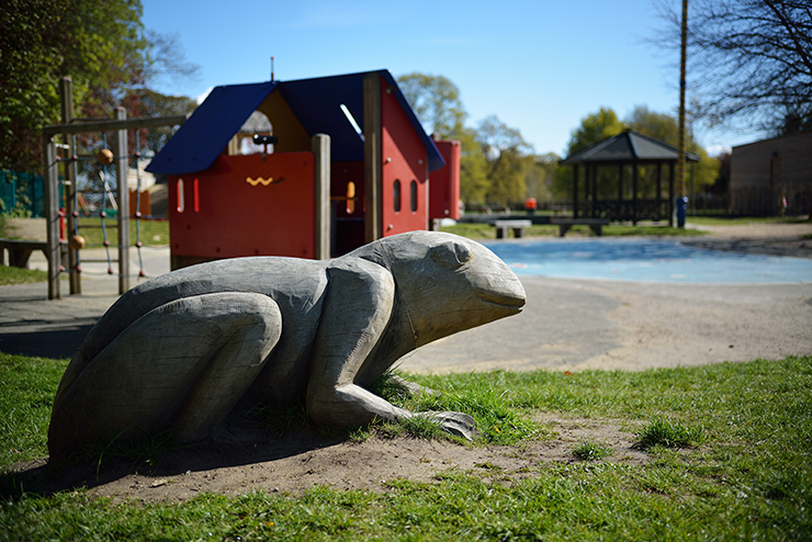 Play equipment at Grosvenor and Hilbert Park