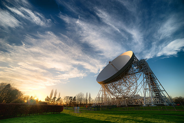 The Lovell telescope at Jodrell Bank