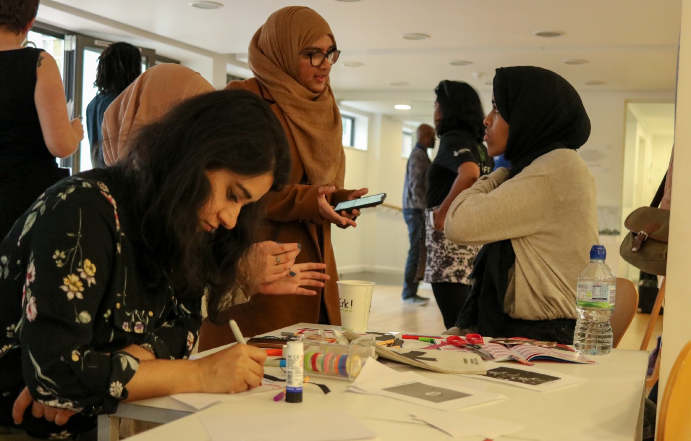 Young people at event