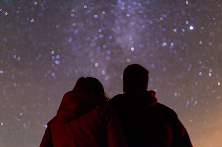 People star gazing