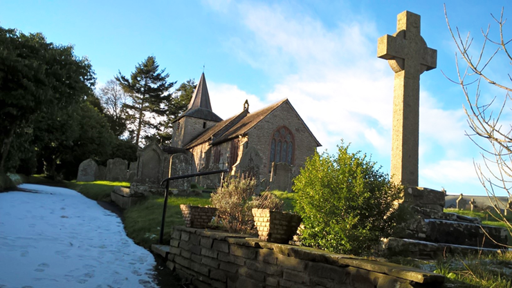 St Mary's Church in Gladestry, south Wales