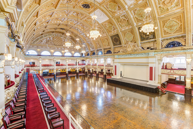 The Empress Ballroom at the Winter Gardens in Blackpool