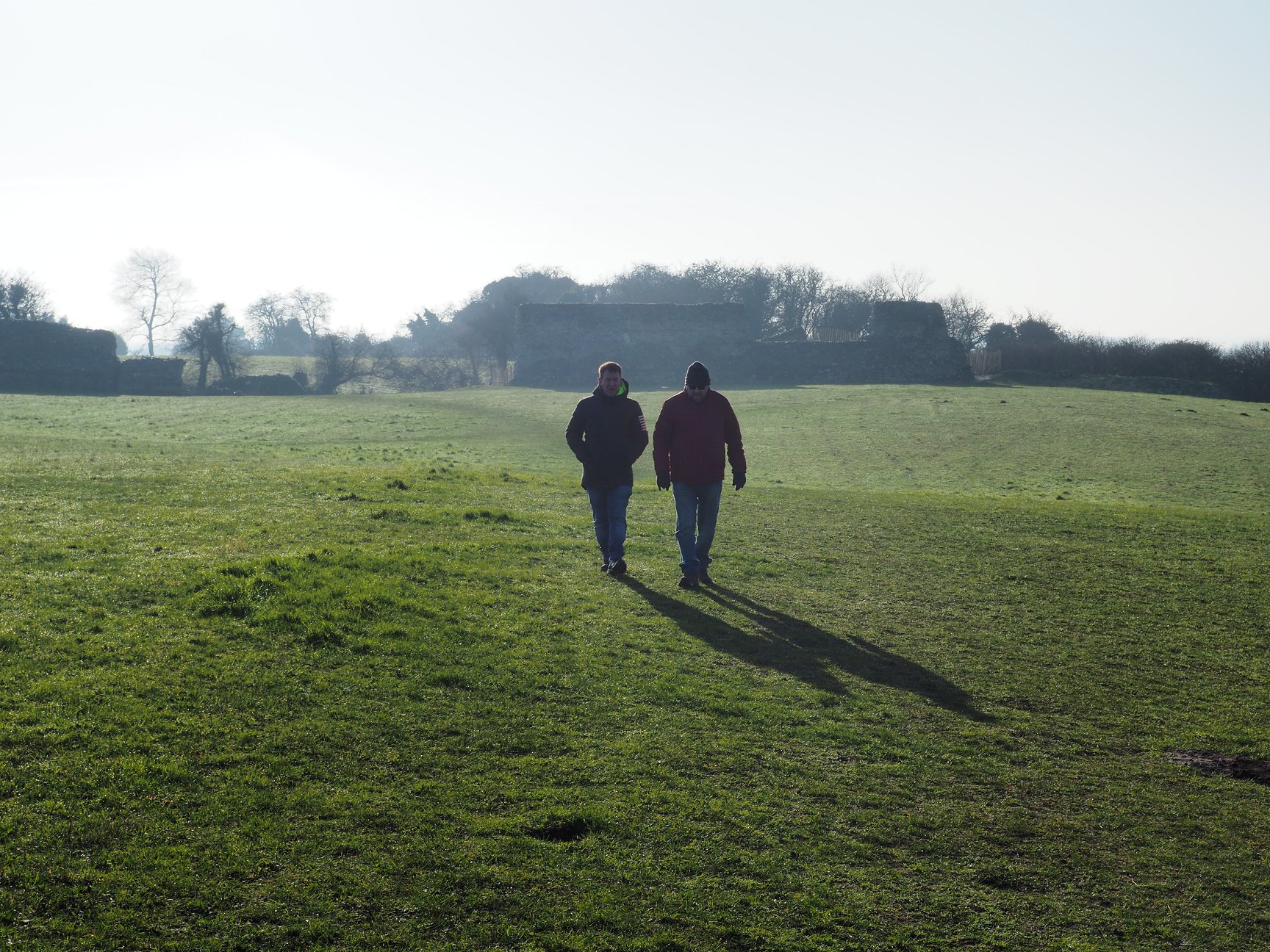 Two men walking