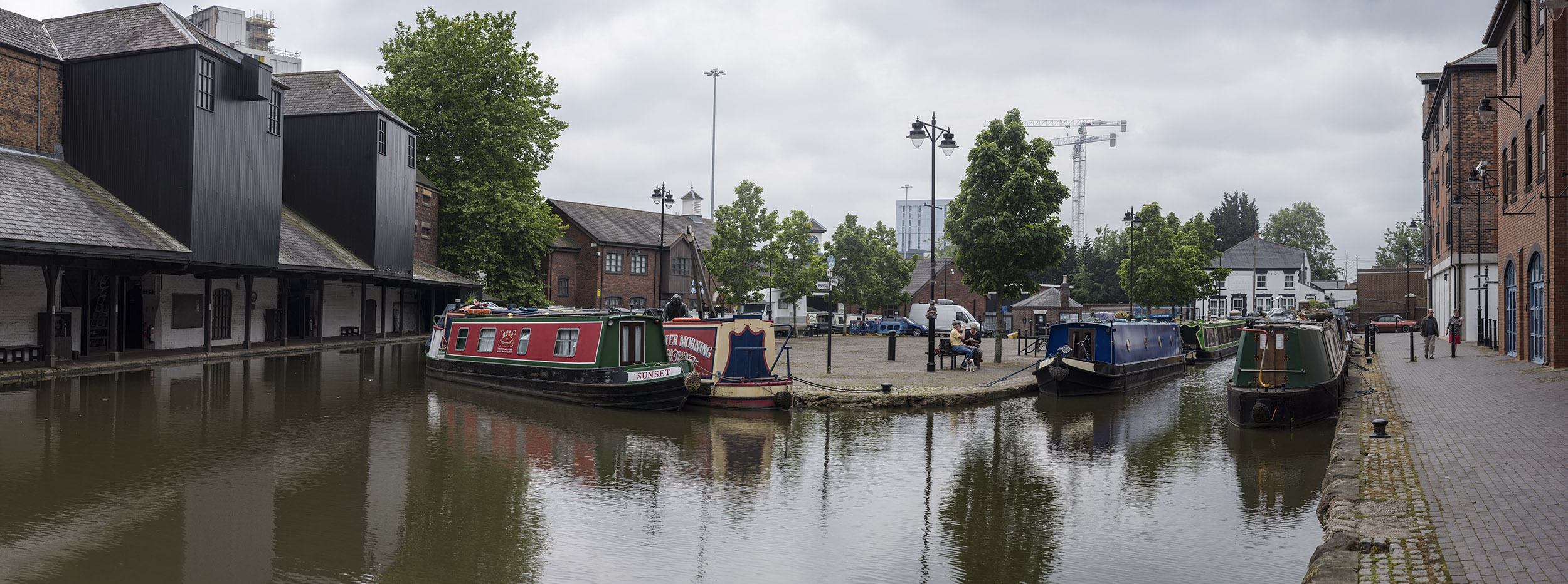 Coventry canal with canal boats