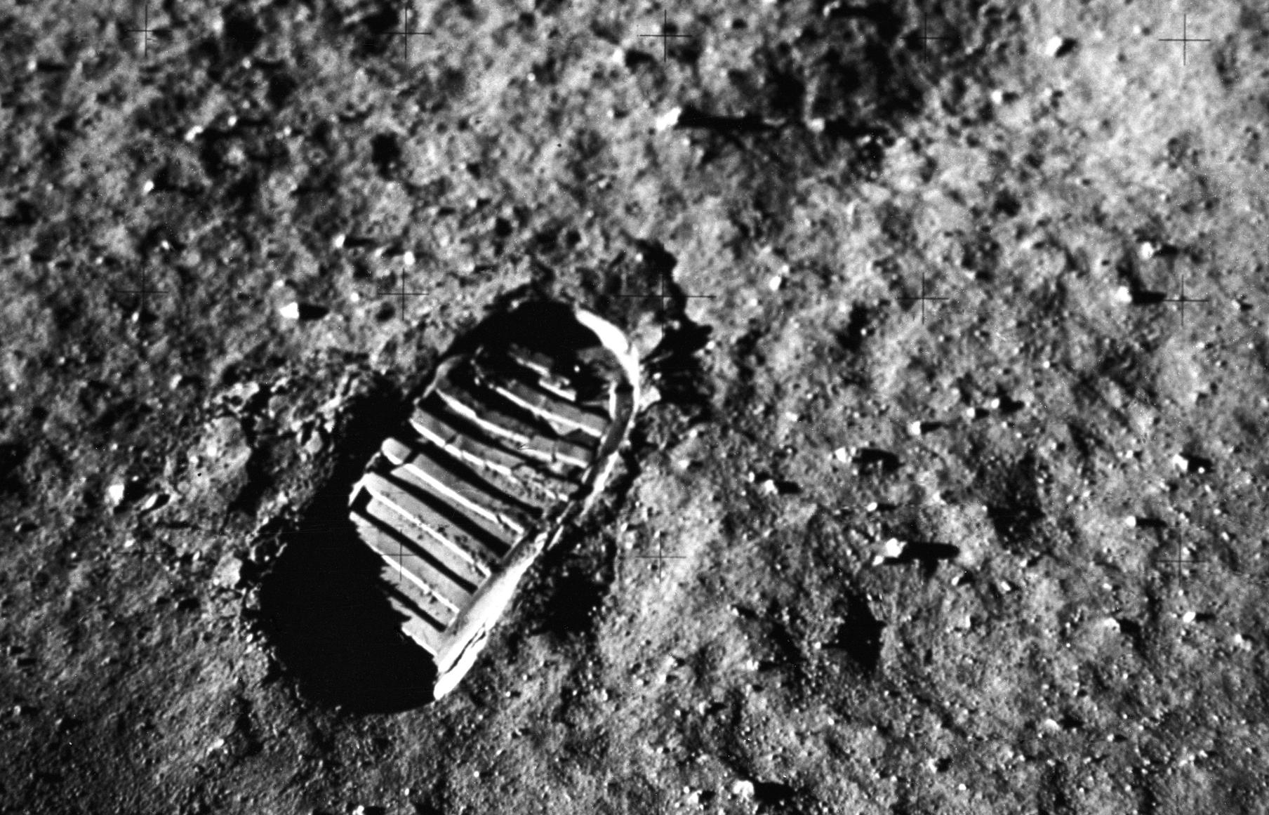 Footprint on the moon