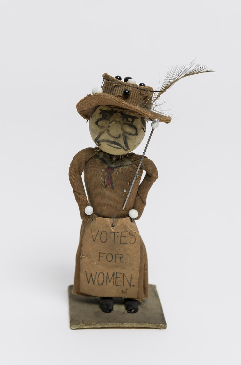 Anti-suffrage voodoo doll at the Museum of Wales