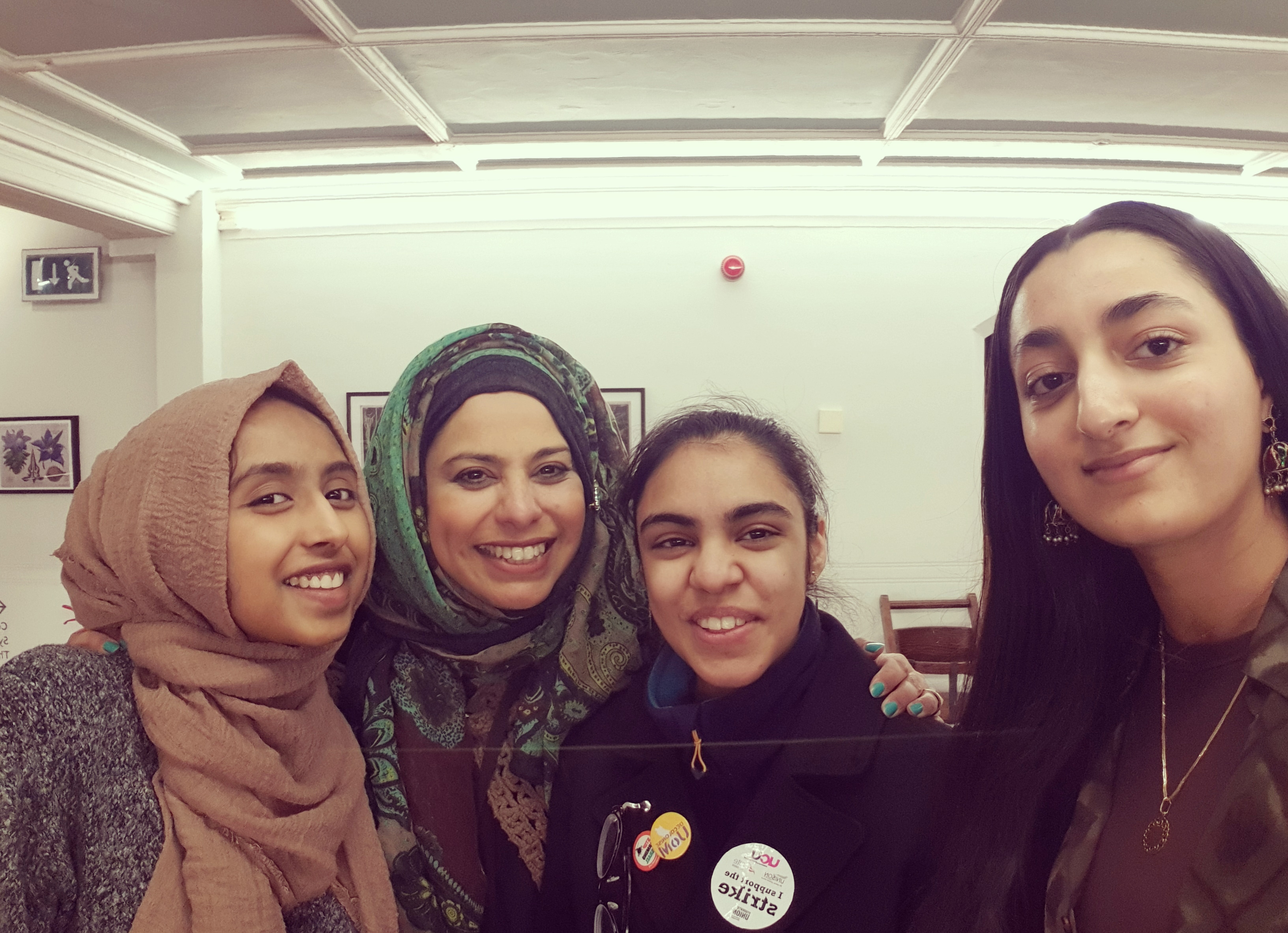 Four young women