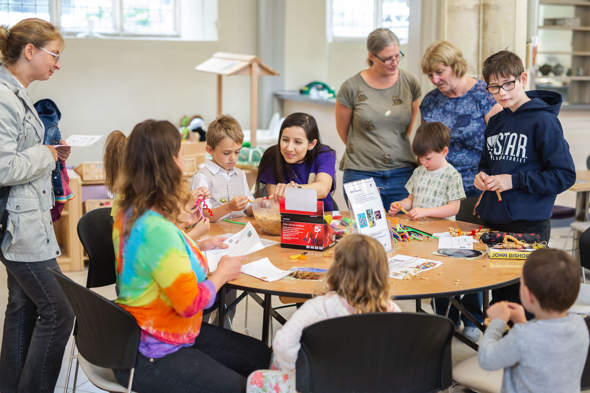 Children take part in an event