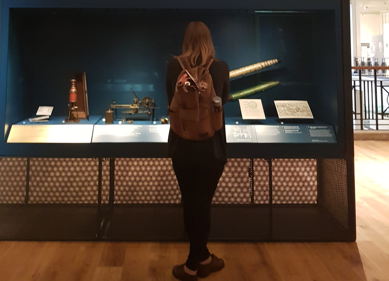 Girl in museum