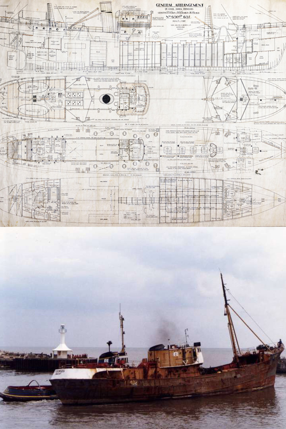 Plans for a ship