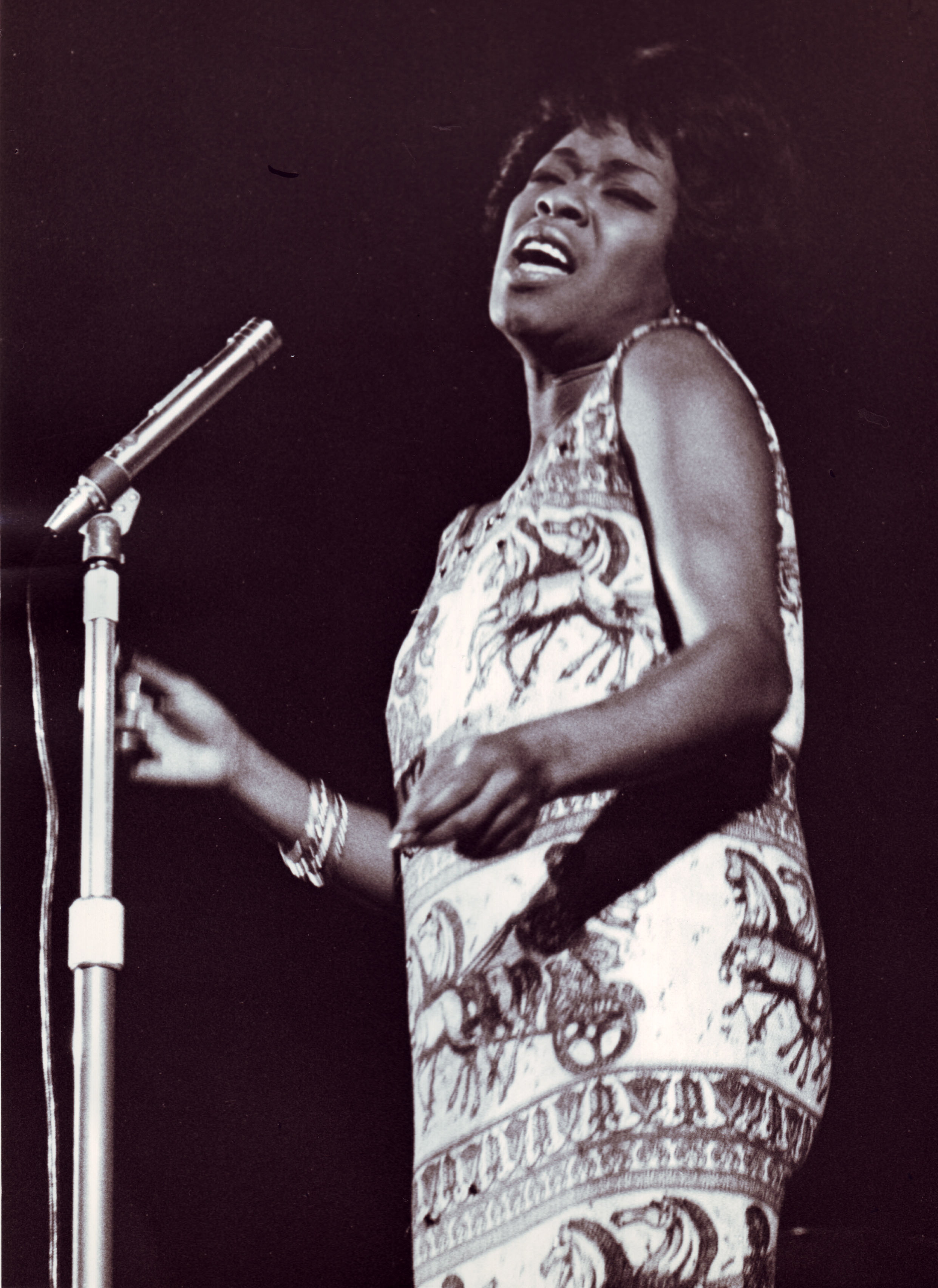 Woman singing