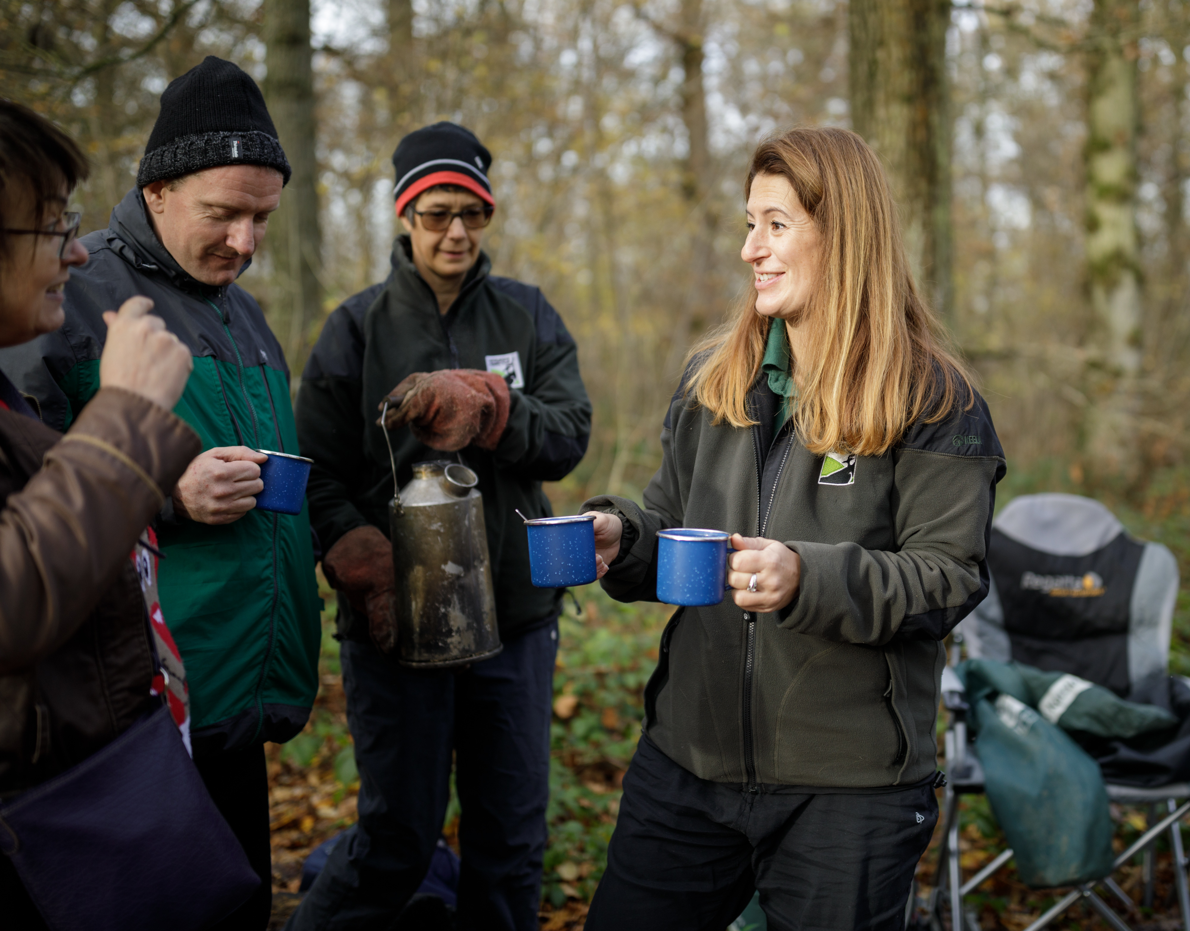 Changing lives: Keeley goes from finance to forests Keeley leads a group session