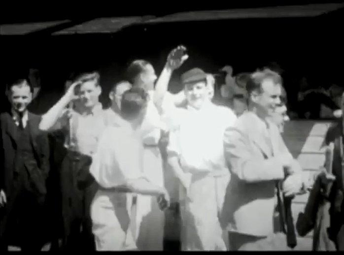 Archive footage of Gloria's late father, Arthur King Archive footage of Gloria's late father, Arthur King