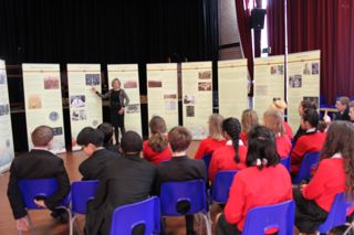 Children attend an event at Dame Alice Owen's School Children attend an event at Dame Alice Owen's School