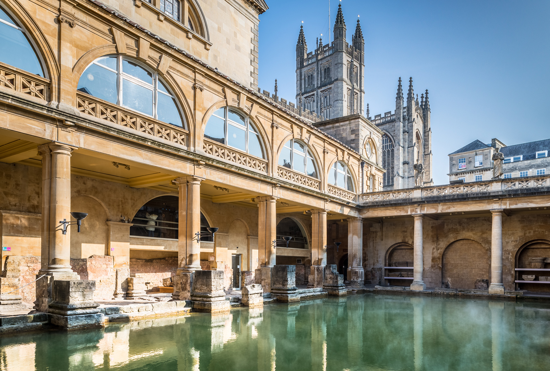 Great Bath and Bath Abbey Great Bath and Bath Abbey