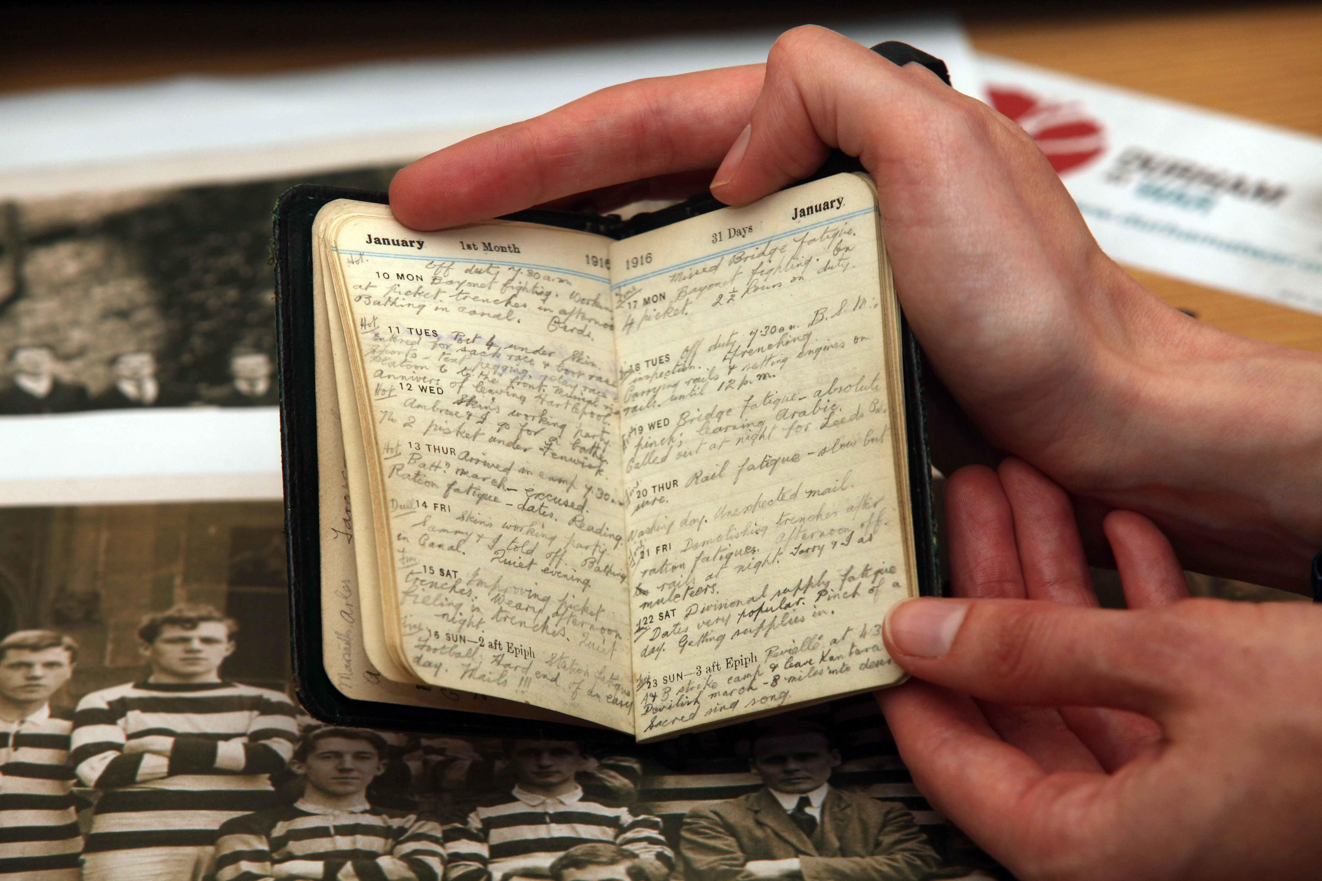 Arthur Corner's 1916 diary Arthur Corner's 1916 diary