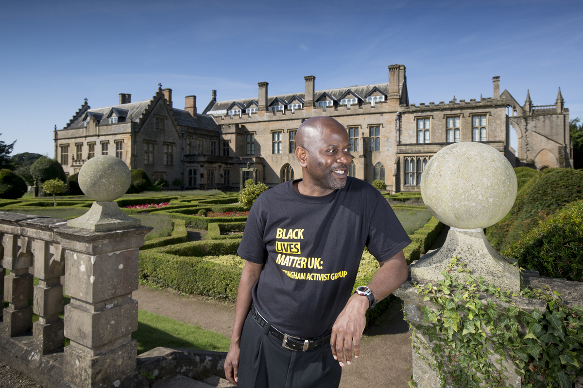 Changing lives: Unearthing slave histories gives Clive a better outlook on life Clive outside Newstead Abbey, Nottinghamshire