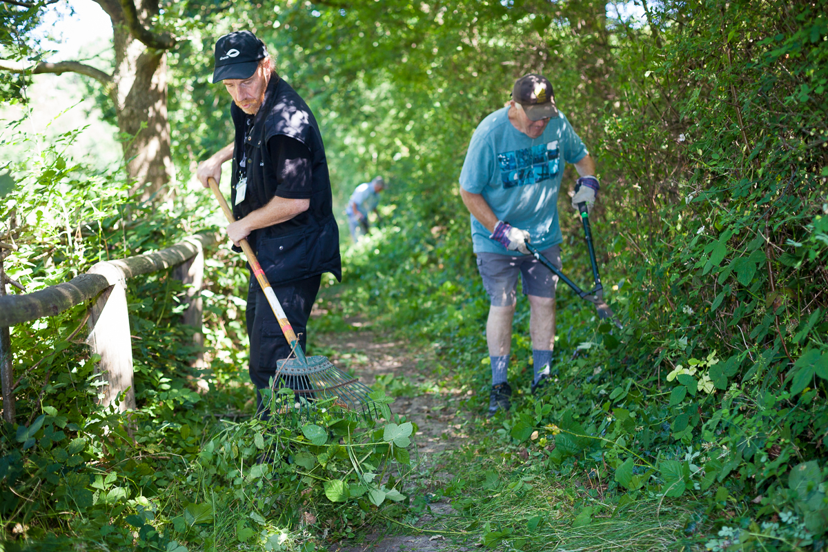 Changing lives: traineeship helps Darren give back to his local park People in wood