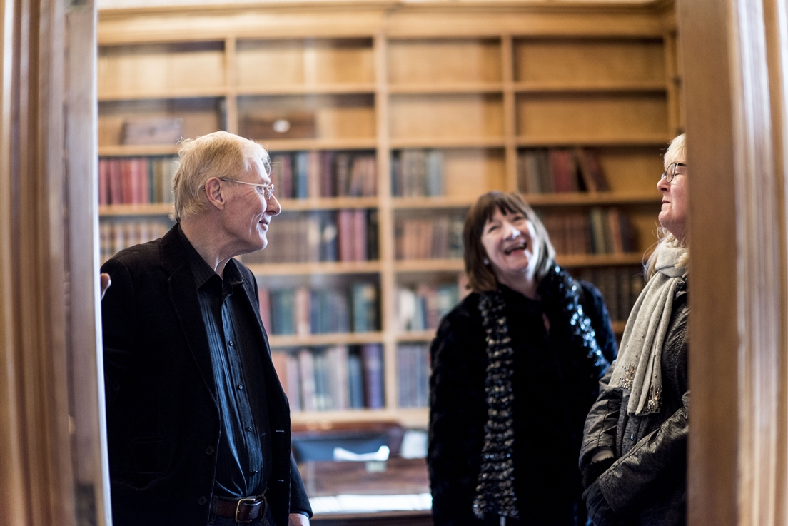 Nicholas shows visitors around Elizabeth Gaskell House Nicholas shows visitors around Elizabeth Gaskell House