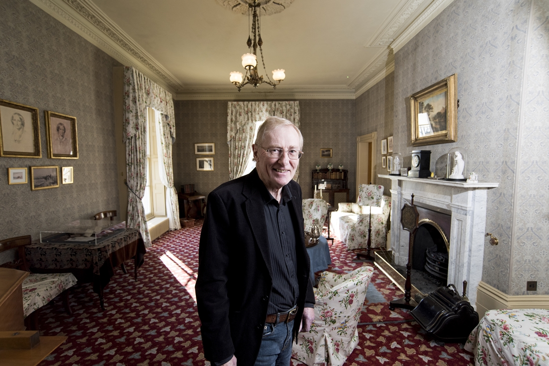 Nicholas in Gaskell's living room, his favourite room in the house Nicholas in Gaskell's living room, his favourite room in the house