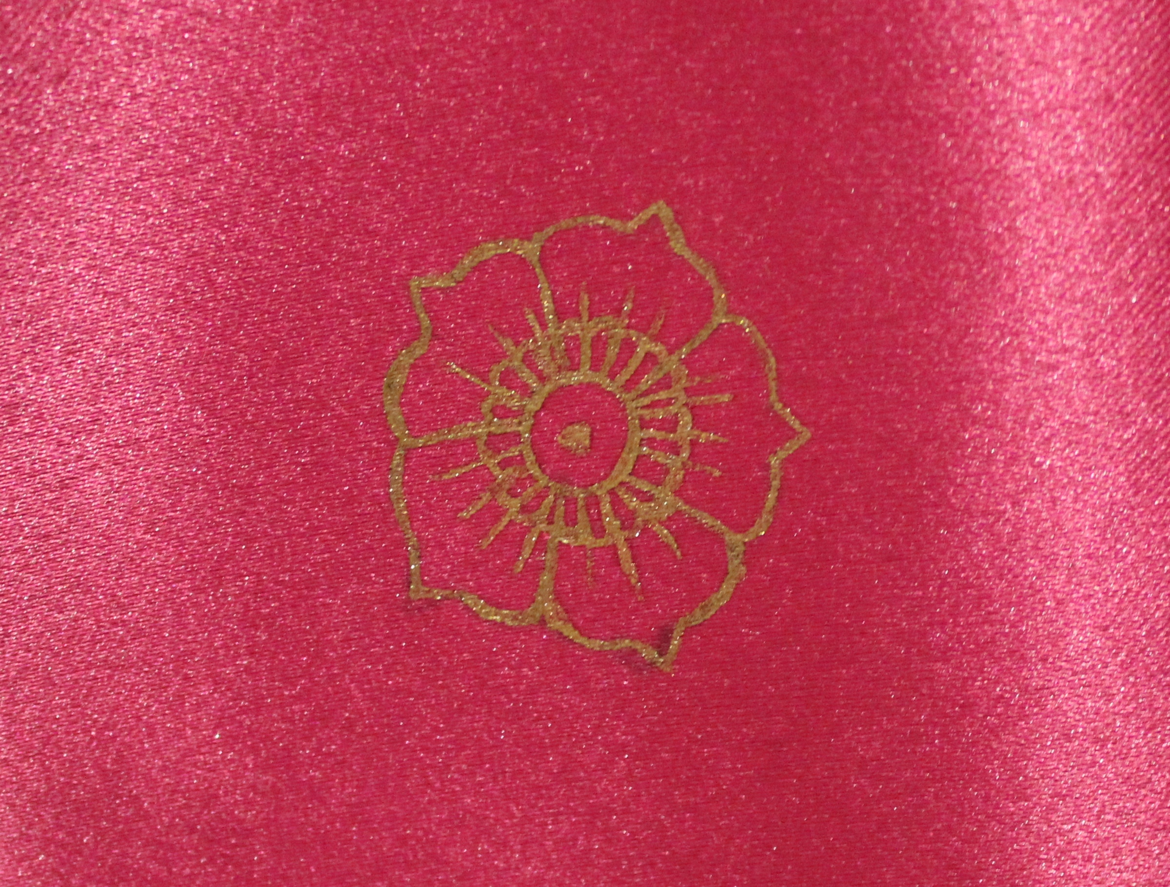 Flower detail on Sanna's wedding dress recreation Flower detail on wedding dress recreation
