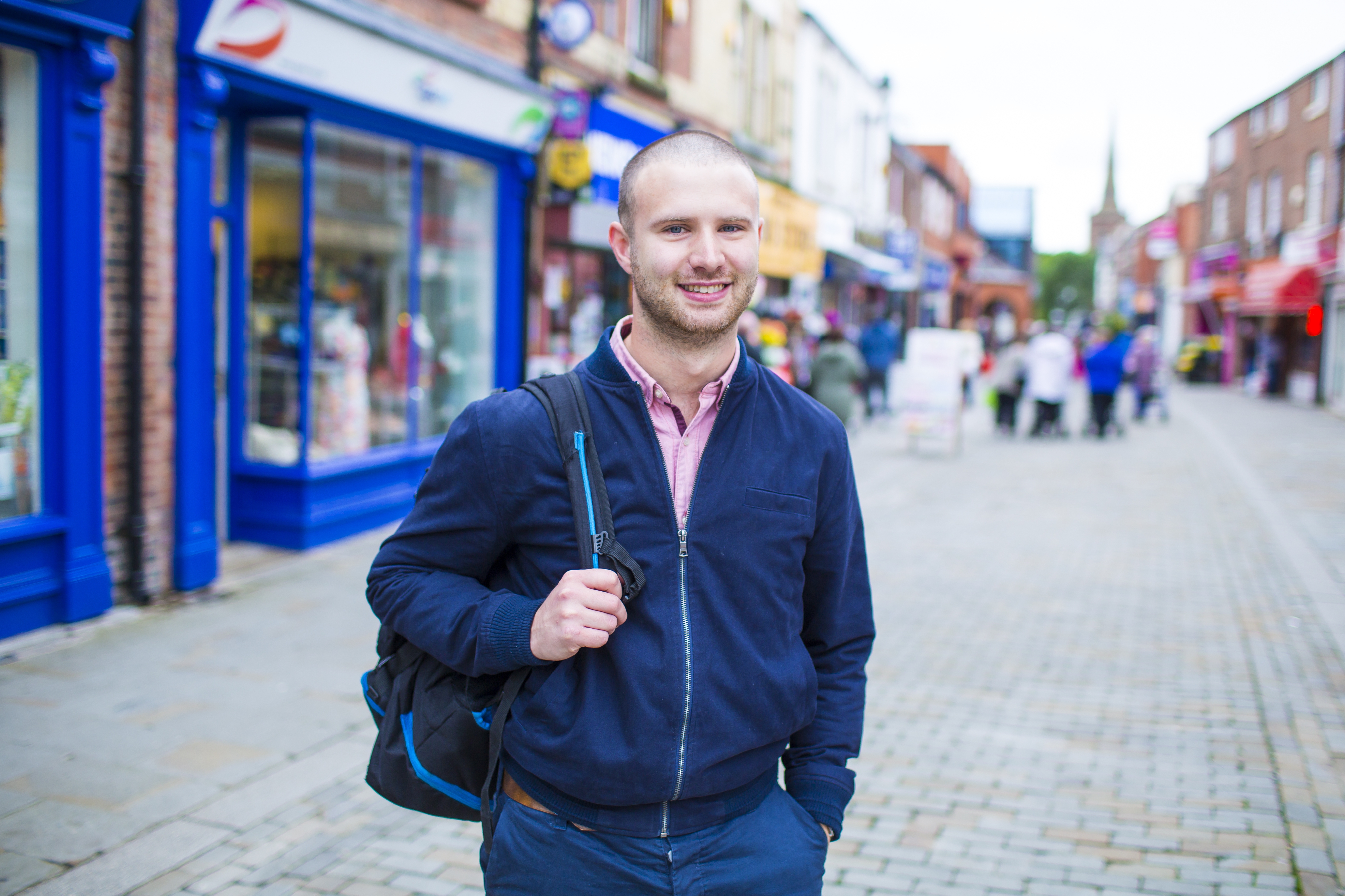 Daniel Longman Daniel Longman in the street