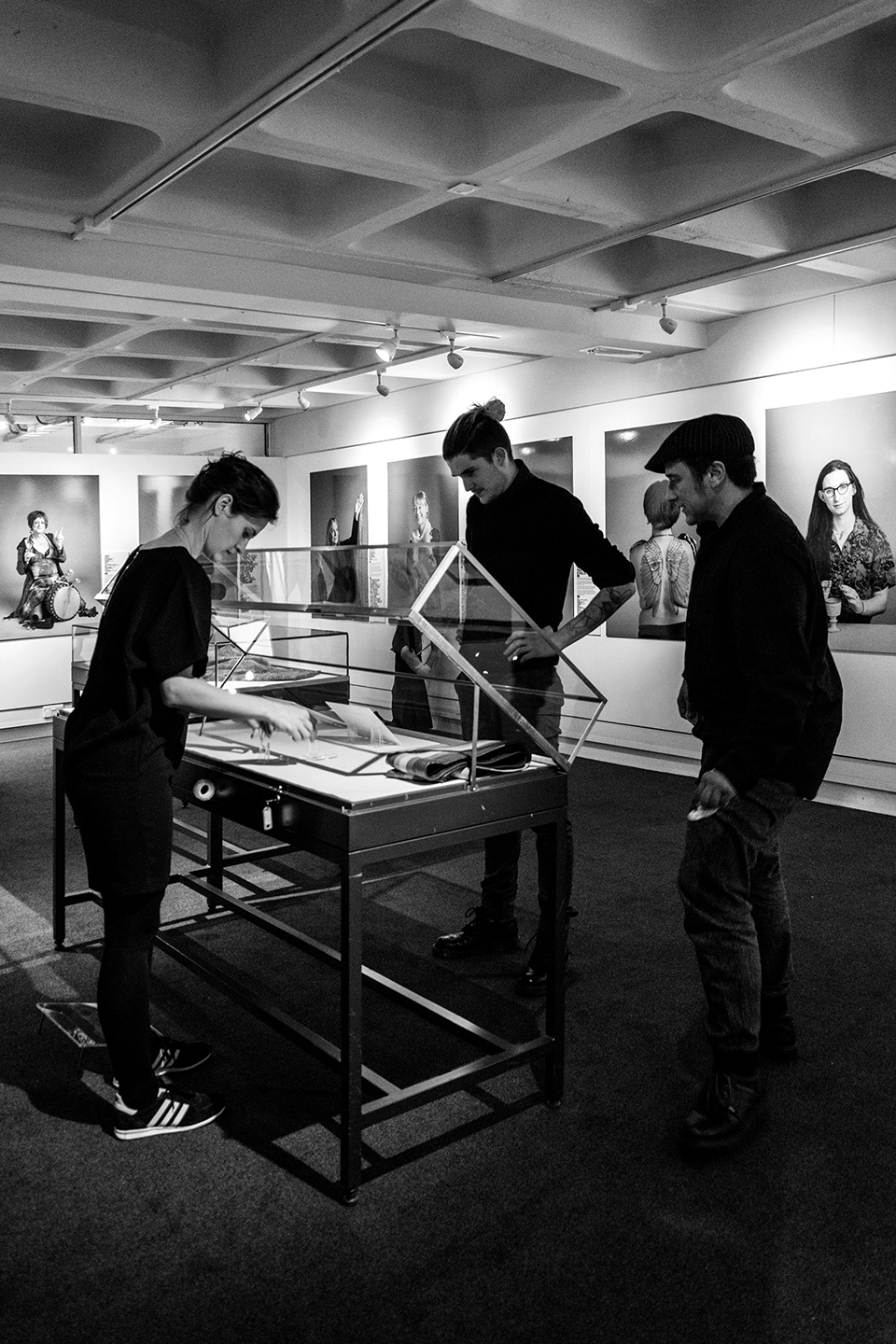 Installing the Twilight People exhibition