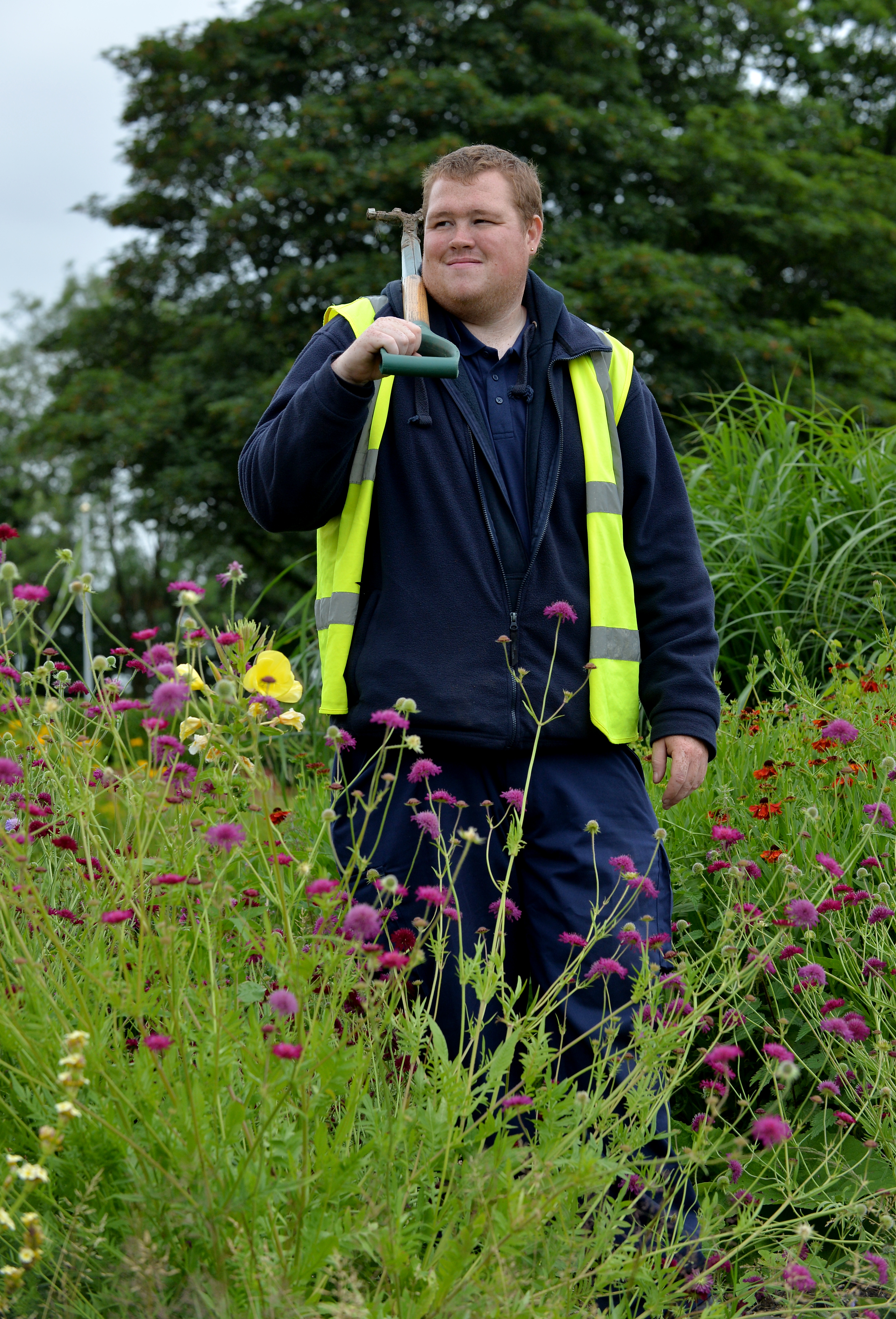 Tom Emery, a volunteer at Burslem Park Tom Emery, a volunteer at Burslem Park