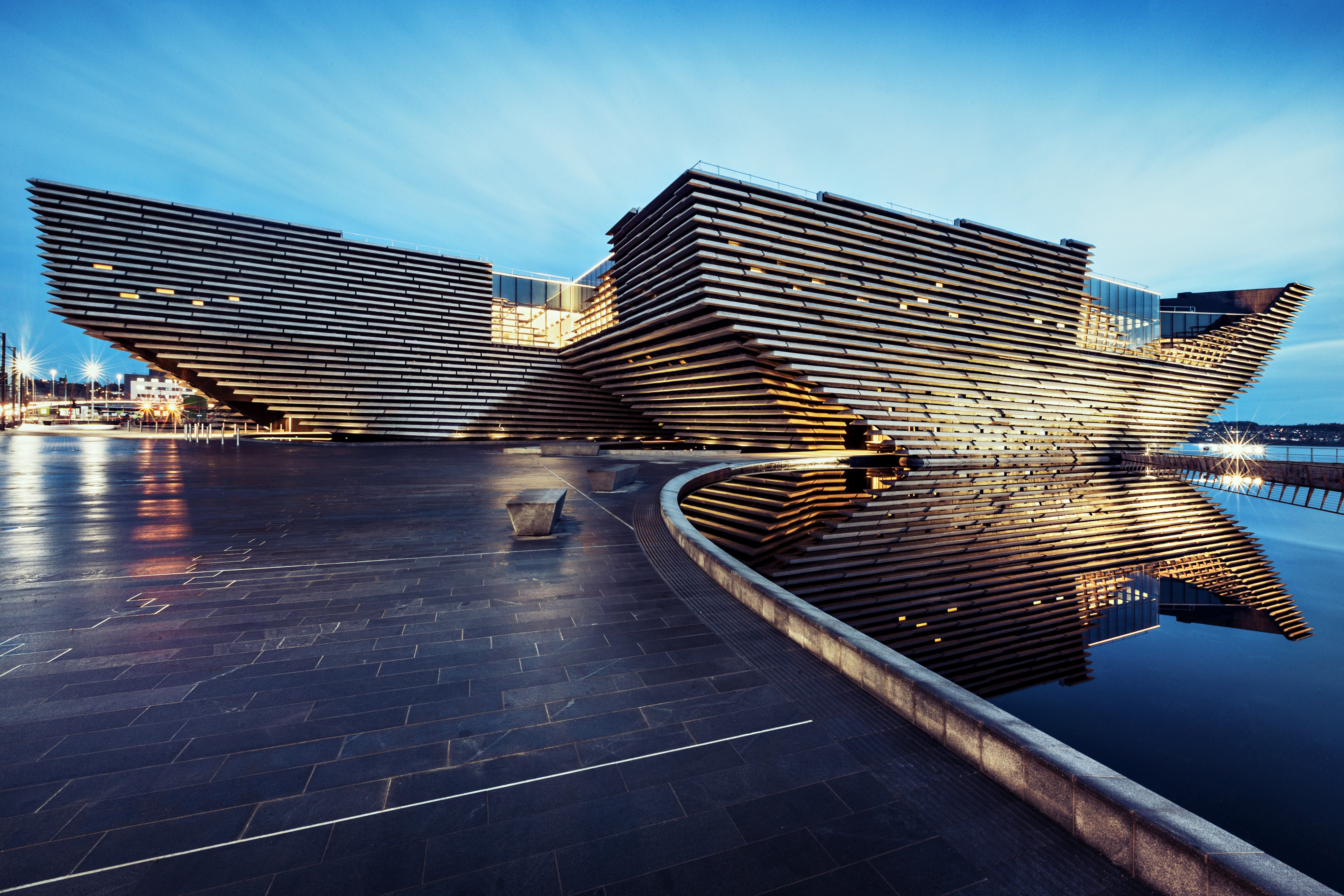 The exterior of V&A Dundee The exterior of V&A Dundee
