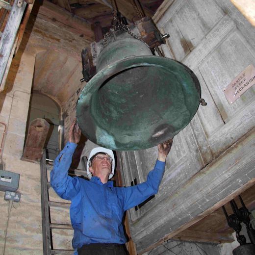Restoring the bells at St Rumbald Church, Stoke Doyle 