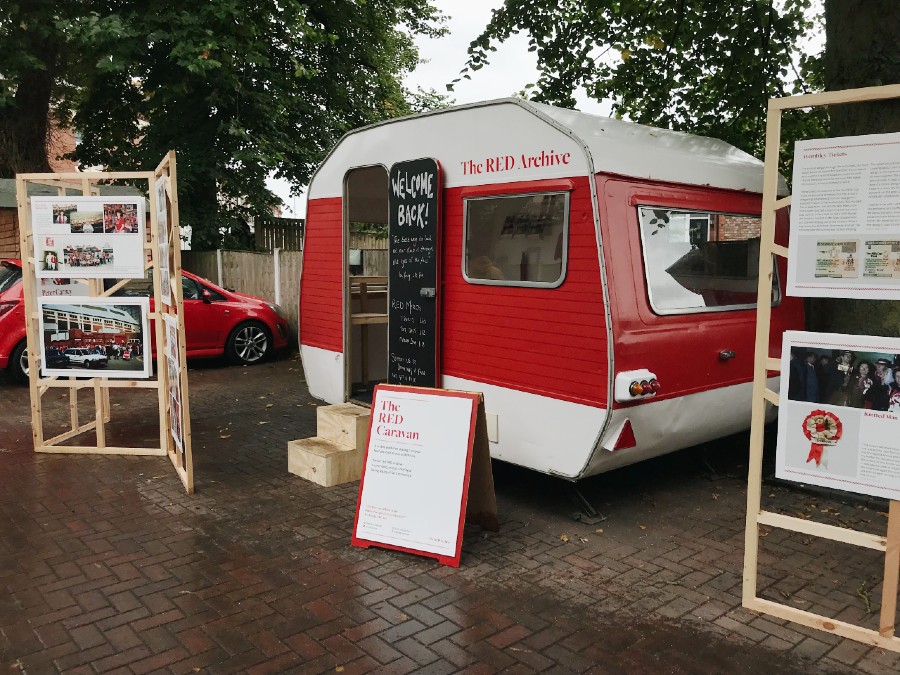  The RED Archive Caravan with exhibition boards