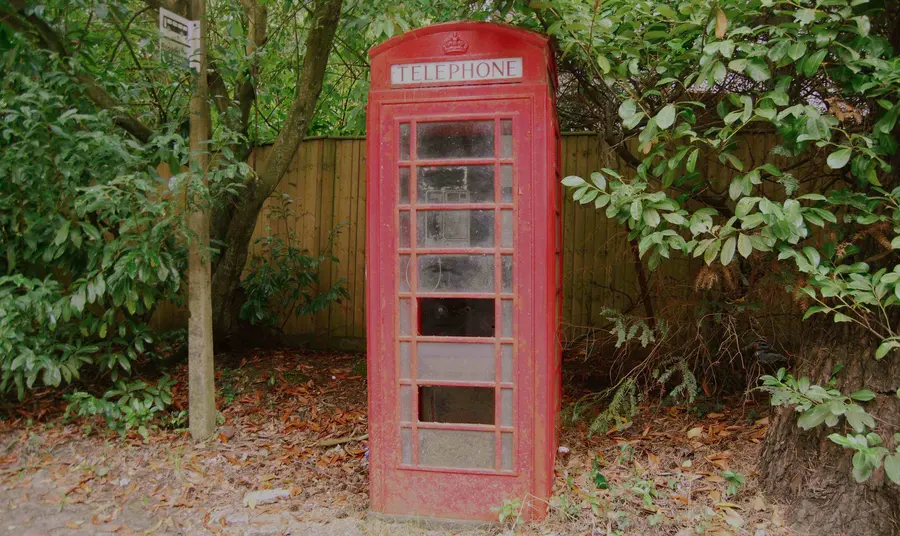 Contact us Red telephone box