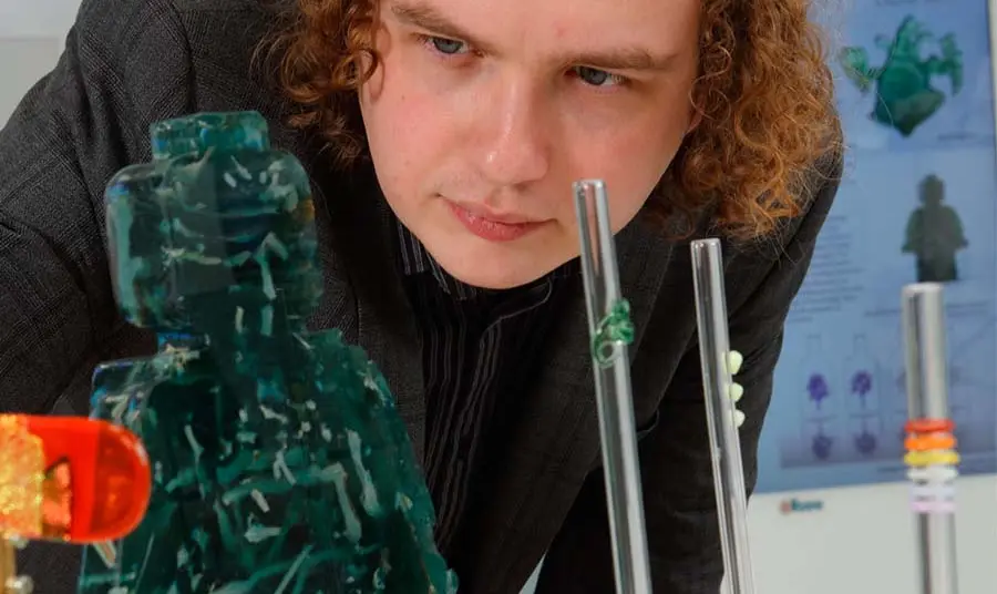 Alexander Goodger in the Greener Glass exhibition.