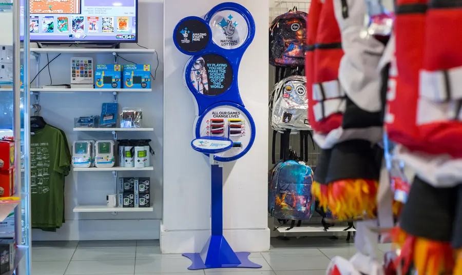 The Science Museum begins National Lottery ticket sales trial National Lottery play station