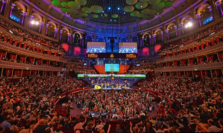 An interior view of the Royal Albert Hall