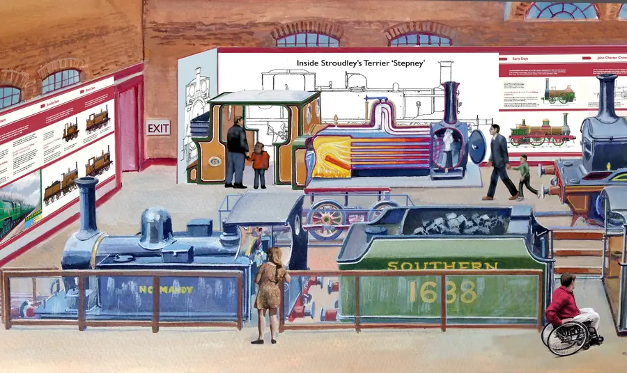 Artist's impression of the new Exhibition Hall at Bluebell Railway
