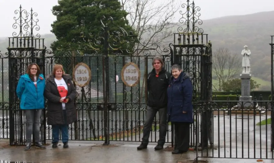 Coedpoeth War Memorial Park gates