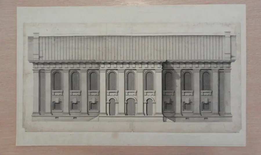 Unseen Hawksmoor drawing discovered in the Heart of Greenwich Hawksmoor sketch of St Alfege Church