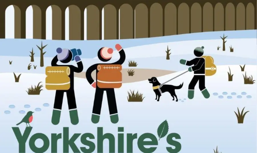 Helping Yorkshire’s natural world The campaign flyer showing an image of Yorkshire's natural heritage in winter