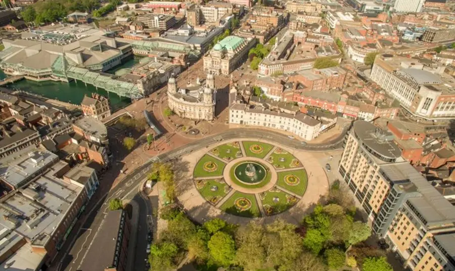 HLF helps Hull 2017 tell the story of a city and its people Aerial view of Hull