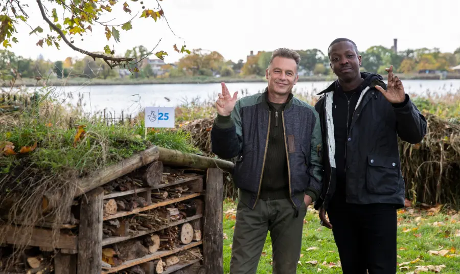 Nine ways to celebrate 2019 Chris Packham and Jamal Edwards crossing their fingers like the National Lottery logo
